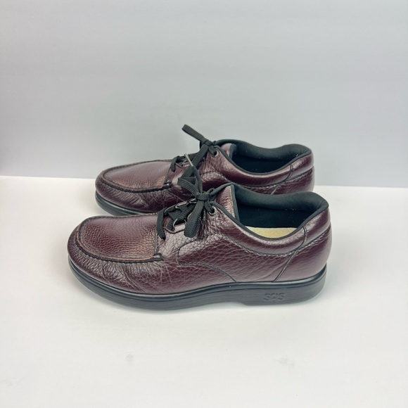 Vintage SAS Men’s 10.5N Lace Up Oxford Shoes Brown Leather Comfort Walk Sneakers main image 5